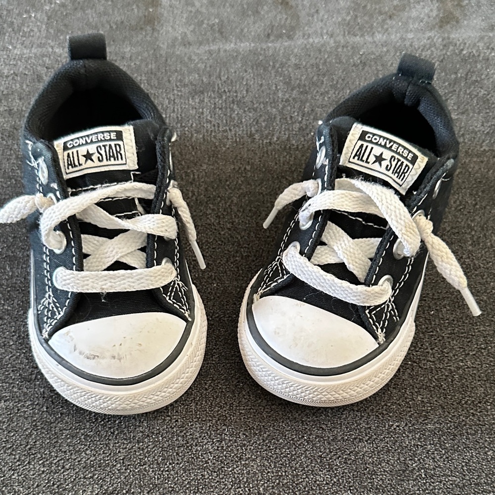 Converse Kids Black and White Sneakers